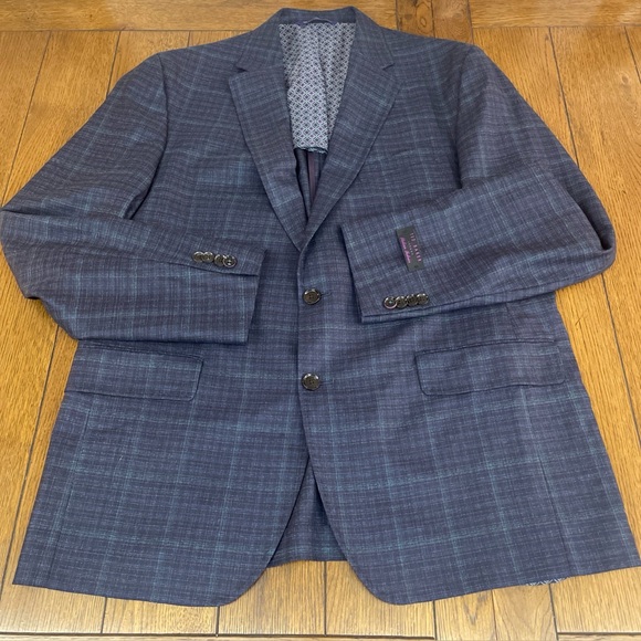 TED BAKER London Endurance Konan SPJ Blazer Jacket Sport Coat 44 R Wool Italian - Picture 1 of 16